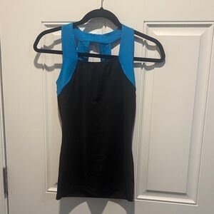 AUGUSTA SPORTSWEAR BLACK & TURQUOISE Racerback Tank Top